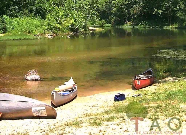 fun float trip gravel bar