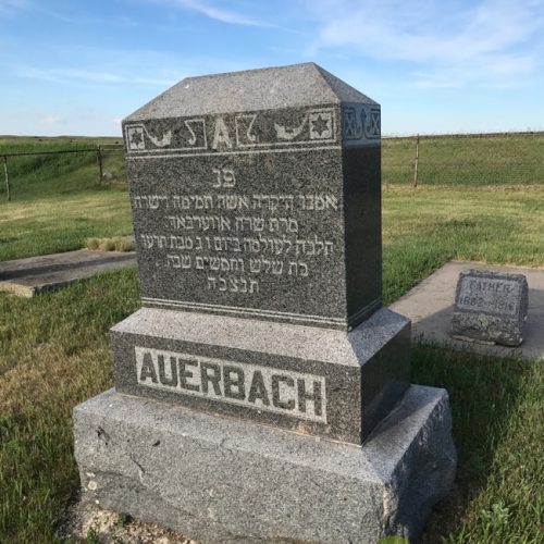 headstone ashley jewish homesteaders cemetery nd