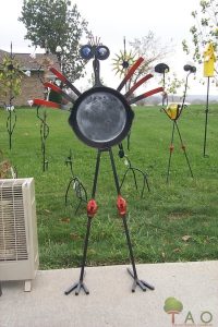 homemade yard ornament