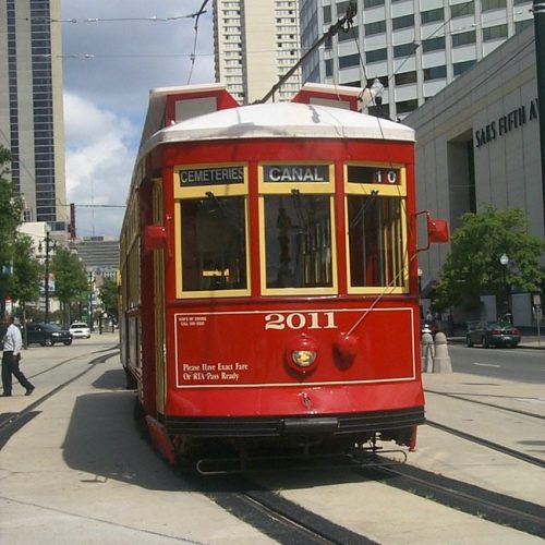 Canal Streetcar close up