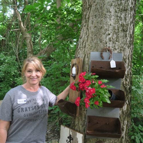 Cheryl Thompson elevator bin planter