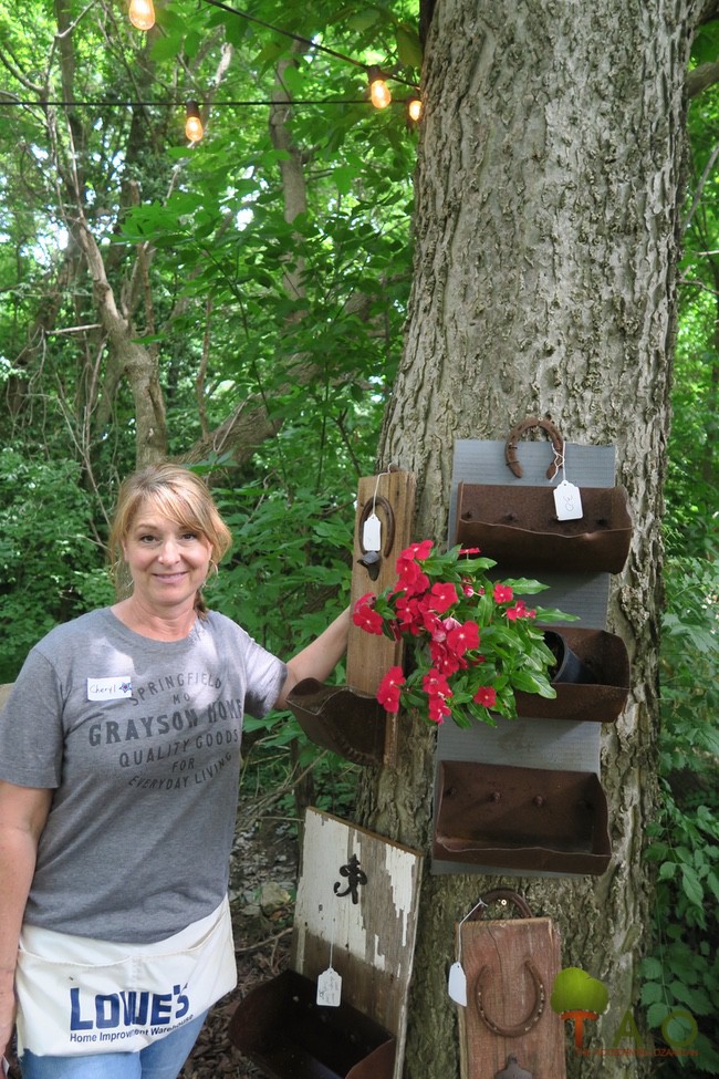 Cheryl Thompson elevator bin planter