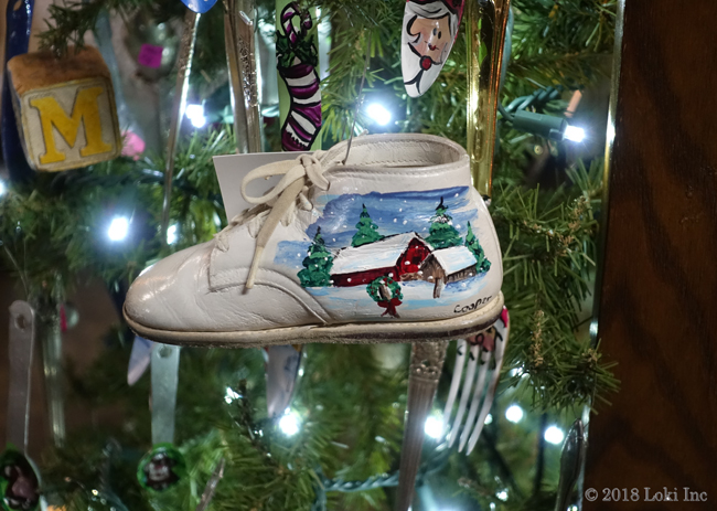 Cheryl Cooper baby shoe painted