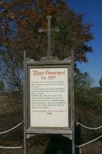 Mace Cemetery sign Missouri