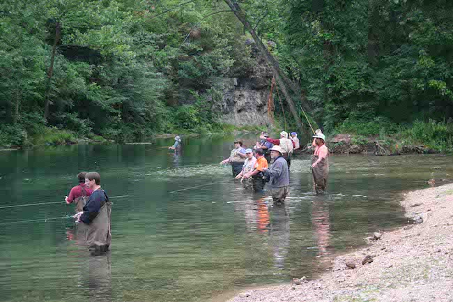 fly fishing Bennett Spring