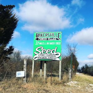 bakersville sign