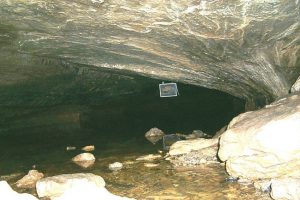 Icebox entrance into long cave
