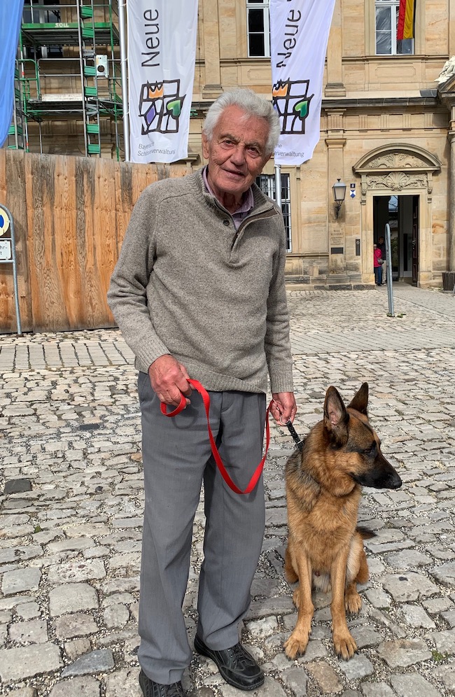 german shepherd and human bamberg