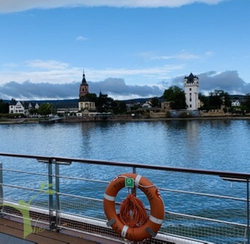 Village on river cruise Germany