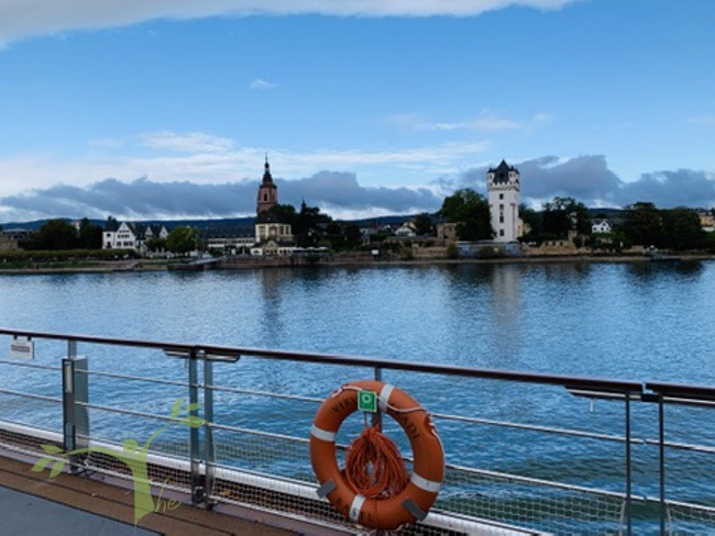 Village on river cruise Germany