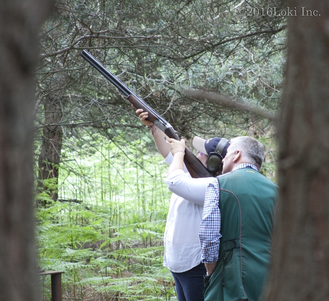 Shooting instruction shotgun England