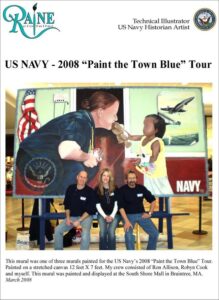 Raine Clotfelter mural Navy