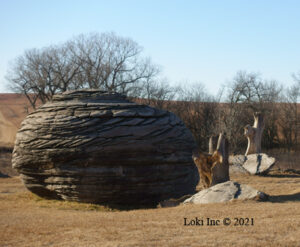 Big concretion rock in Kansas