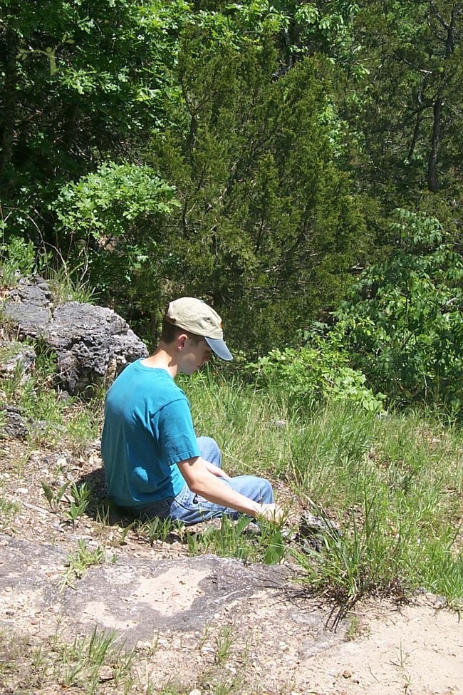 Al on Cedar Bluff Trail lookout