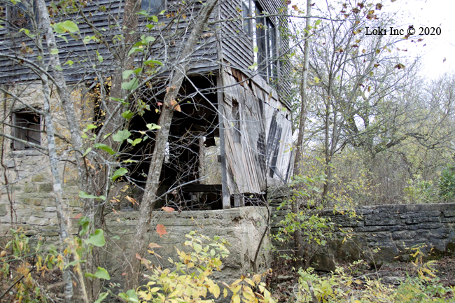 Northeast corner of the old mill.