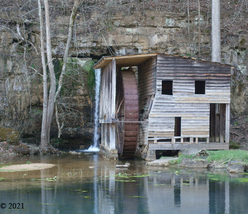 Falling Spring Mill and its reflection