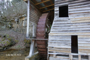 Falling Spring Mill wheel and mill