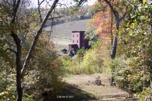 Dillard Mill through the trees from entry trail