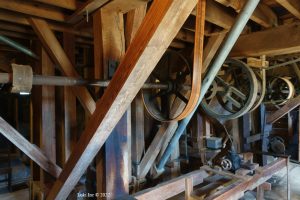 Main driveshaft, pulleys, belts Dillard Mill
