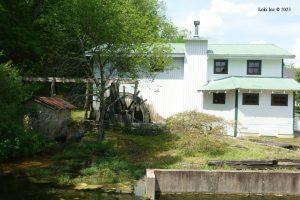 Zanoni mill, mill race, and wheel