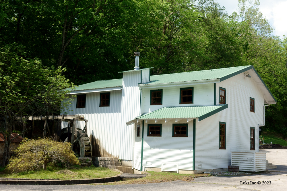 Zanoni mill, mill race, and wheel