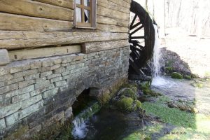 water wheel turbine hole reed spring