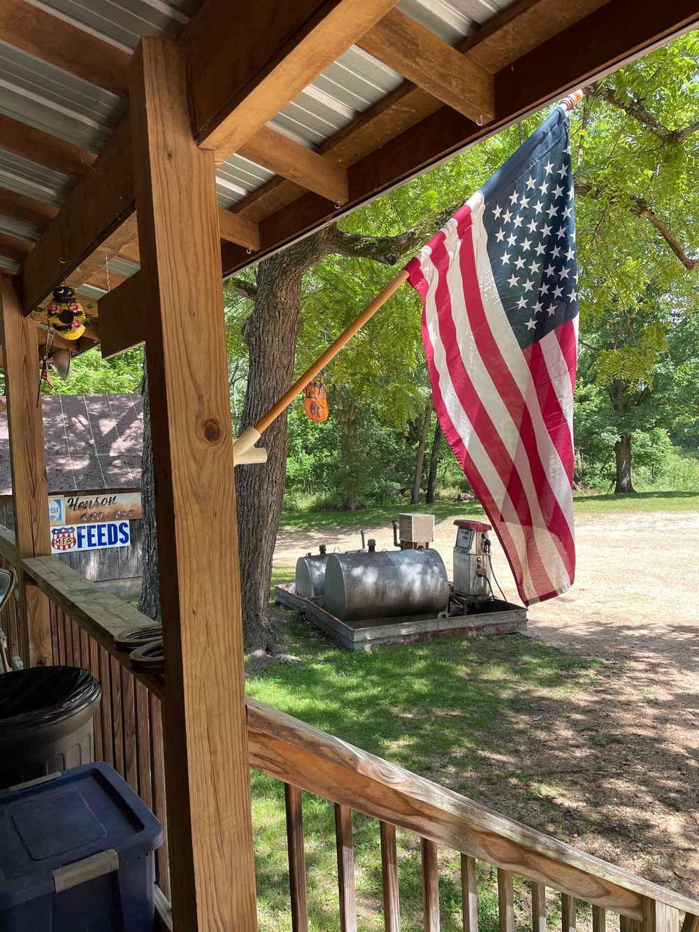 flag at Henson store