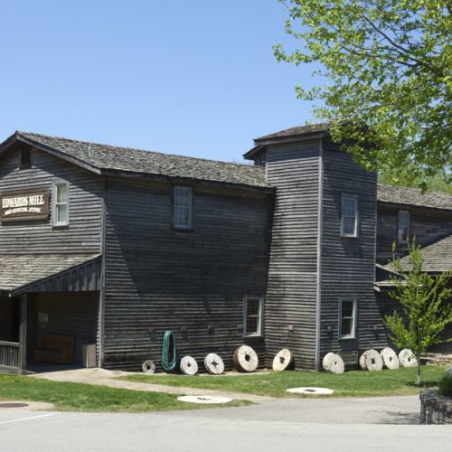 Front quartering view of Edwards Mill