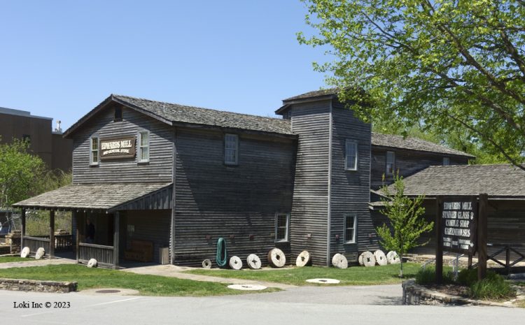 Front quartering view of Edwards Mill