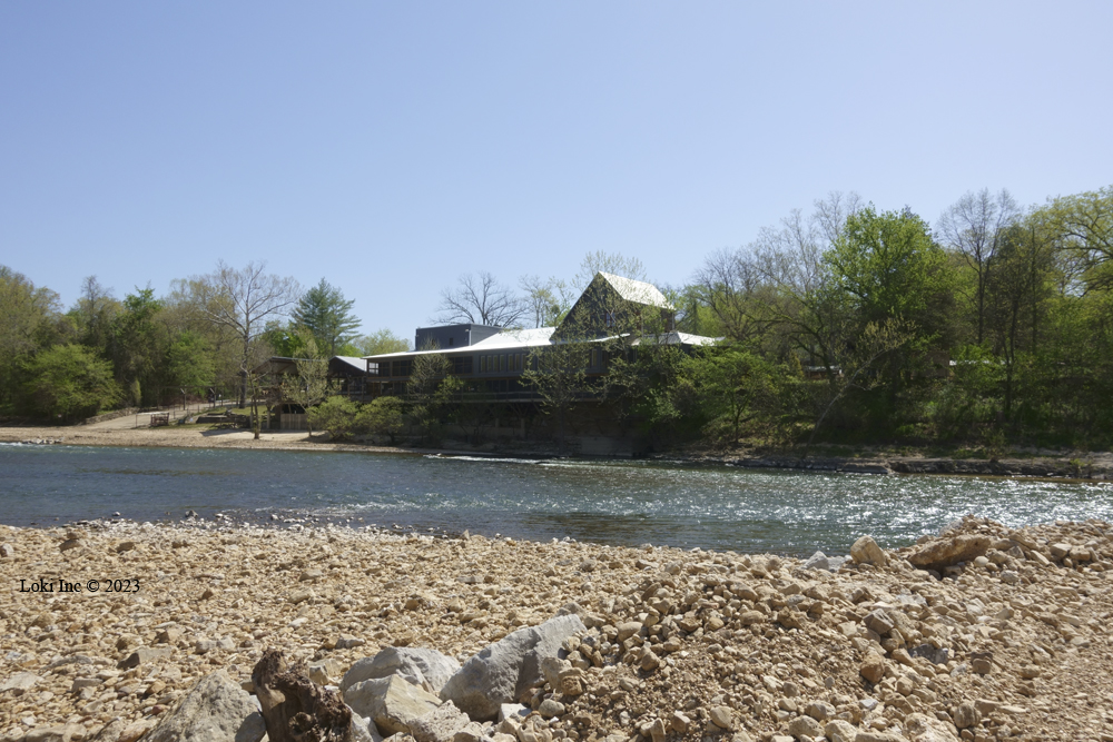 View from across the North Fork of the White River