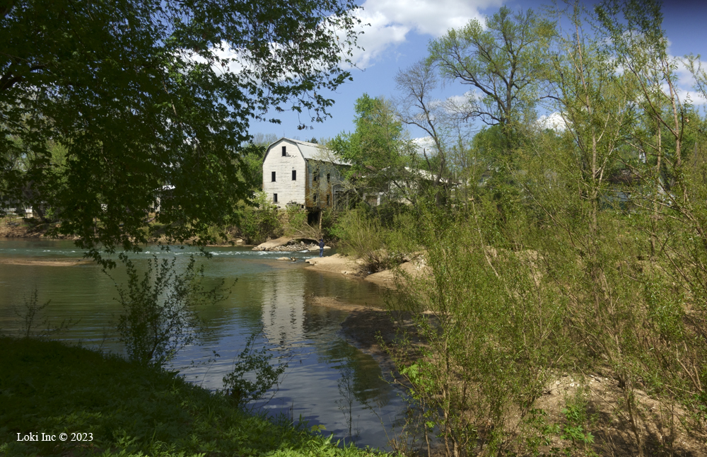 Cedar Hill Mill from across the Big River