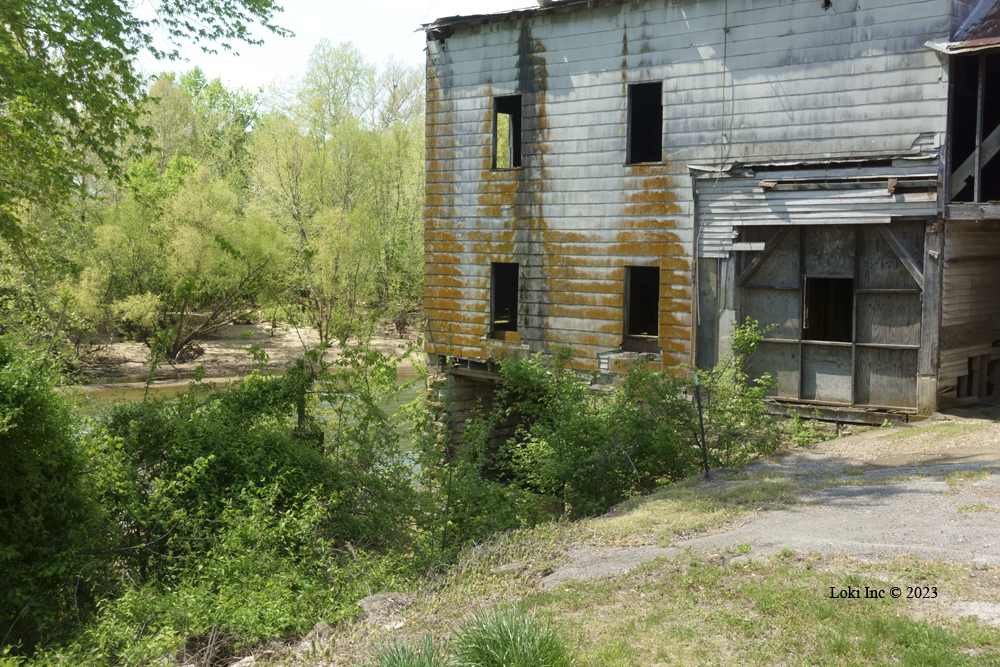 study of mill building side Cedar Hill Mill