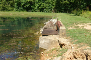 Markham Springs mill pond weir