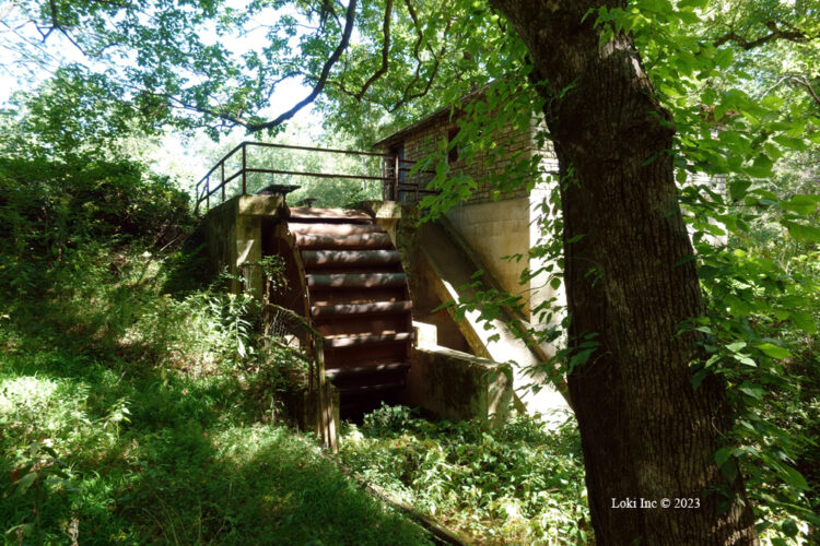 Markham Springs mill wheel and overflow