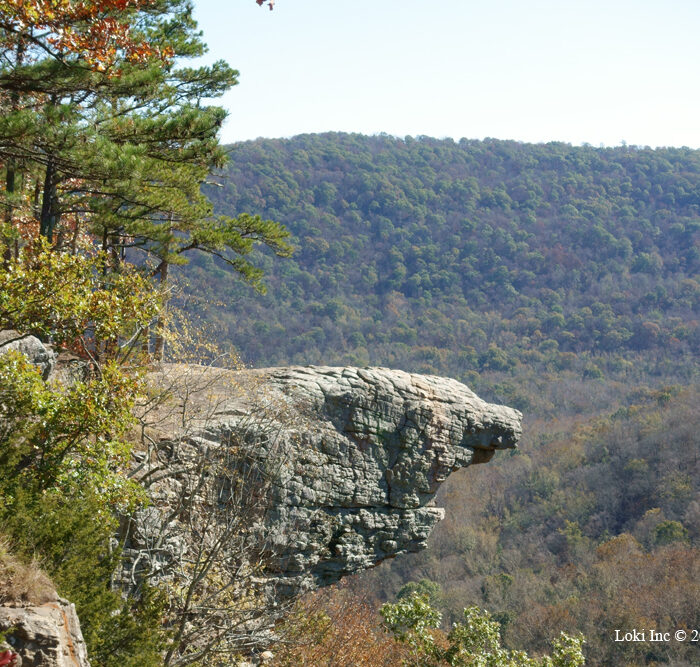 Hiking to Hawksbill Crag