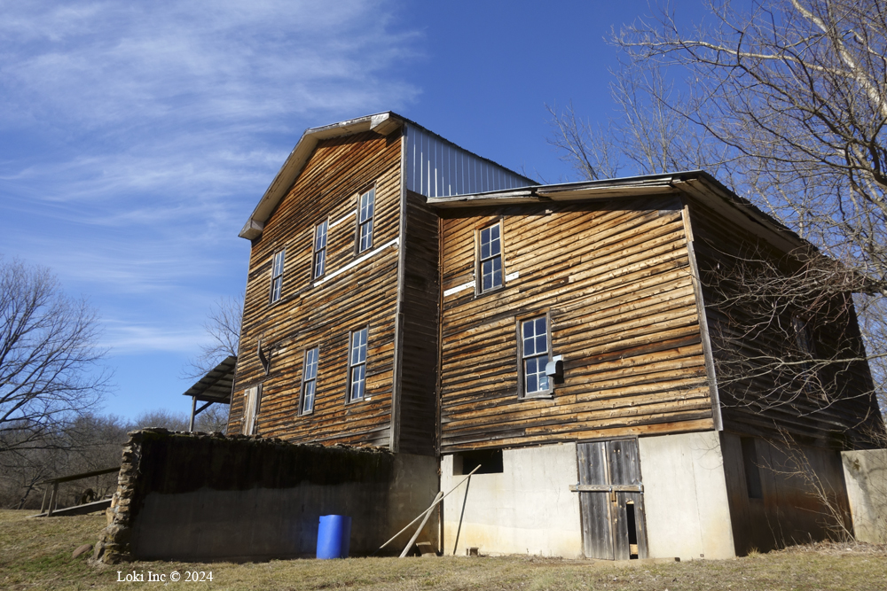 Hulston Mill south side from rear quarter