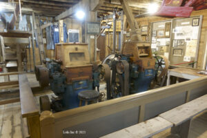Wommack Mill machinery and wall displays