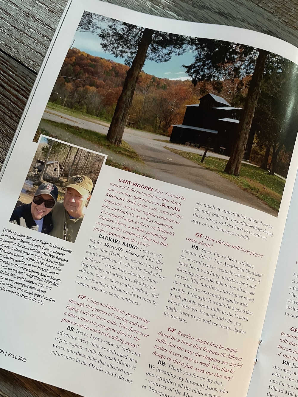 Montauk Mill in Show Me Missouri magazine