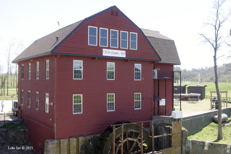 War Eagle Mill from the bridge