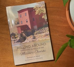 Milling Around book jacket on table