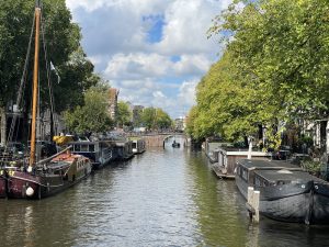 Houseboats in Amsterdam
