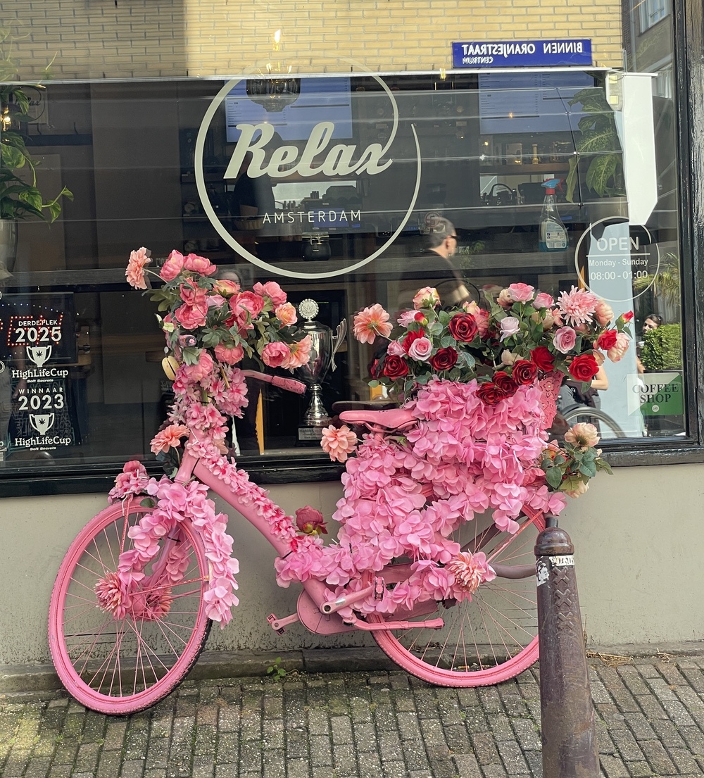 decorated bike in Amsterdam