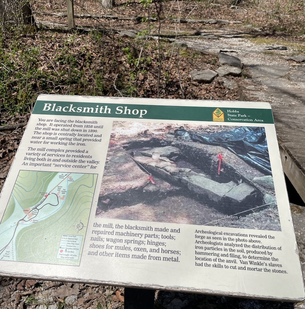 Van Winkle blacksmith shop sign