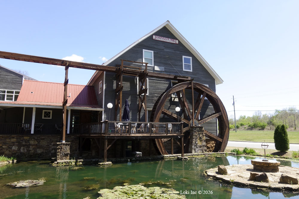 Johnson Mill, headrace and wheel 2