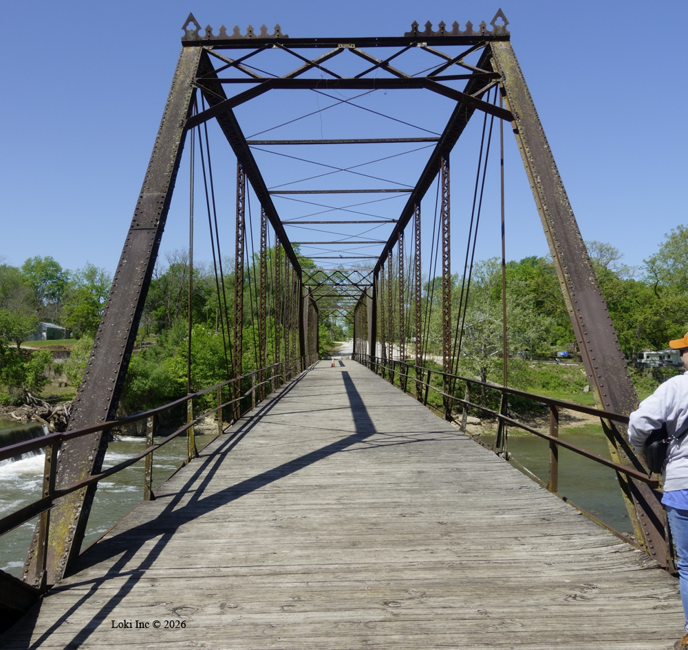 Caplinger Mills bridge from east end (Jason Baird photo)