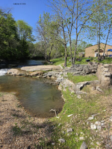Hurley Mill creek and dam remnants