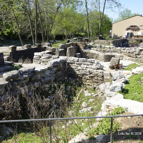 Hurley Mill stone walls