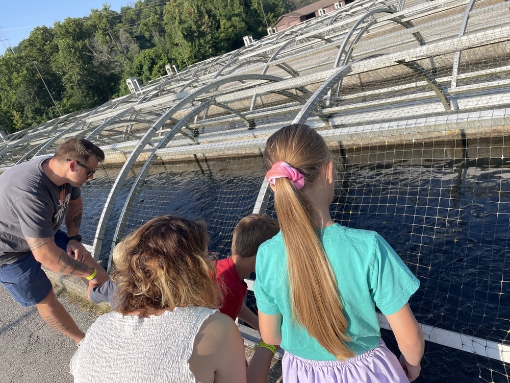 Family at Shepherd of the Hills hatchery